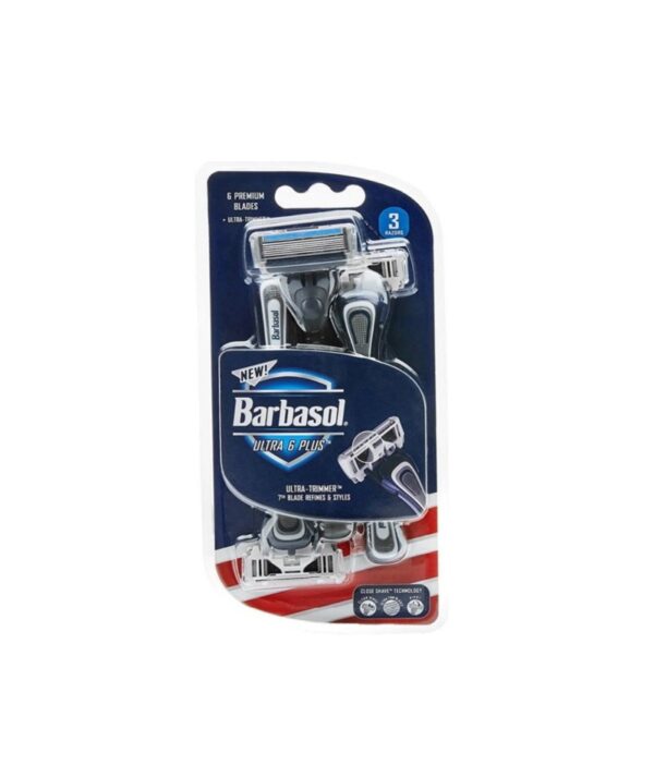 Barbasol Ultra 6 Plus Razor (3 Count)