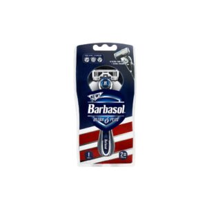 Barbasol Ultra 6 Plus System 1 Handle 2 Cartridges