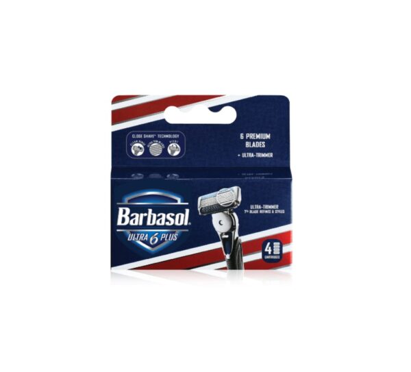 Barbasol Ultra 6 Plus System (4 Blade Refill)