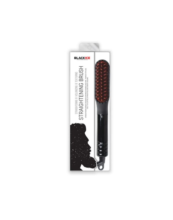 Black Ice Barber Straightening Brush For Beard & Hair | BIC211B