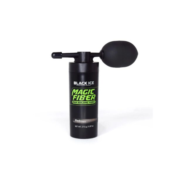 Black Ice Hair Building Fiber Black w/ Applicator | BIC001CBLA