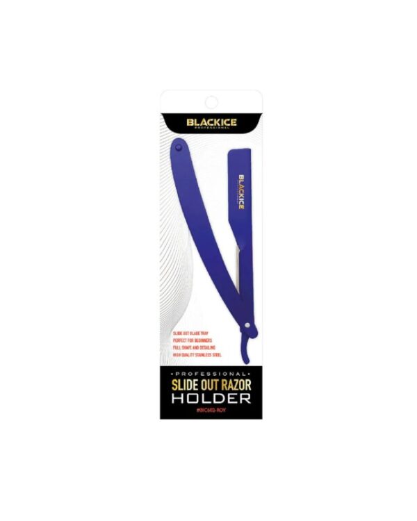 Black Ice Slide Out Razor Holder Blue | BIC602-ROYAL