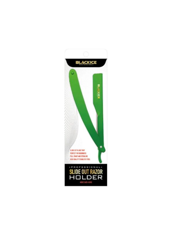 Black Ice Slide Out Razor Holder Green | BIC602-GRE