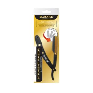 Black Ice Swing Lock Gold/Black Razor Holder | BIC601-2