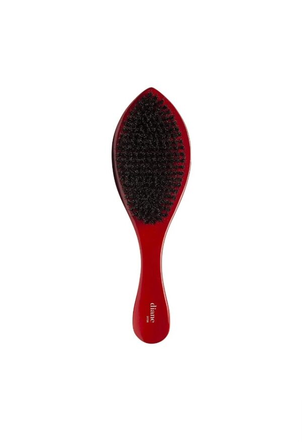 Diane 100% Soft Boar Curved Wave Brush Red (D1706)