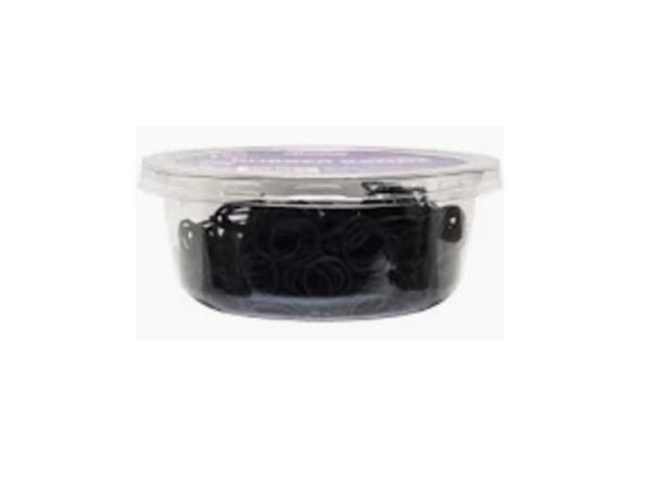 Diane Rubber Bands Black 500pk (D6772)