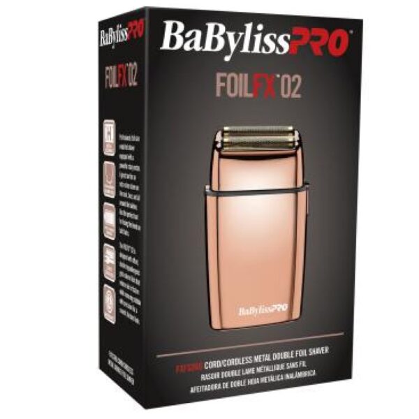 BaBylissPRO Double Rose Gold Foil Shaver (FXFS2RG) - Image 3