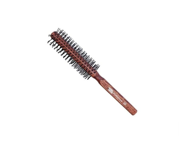 Nishman Wooden Round Brush w/ Nylon Bristles | no.39