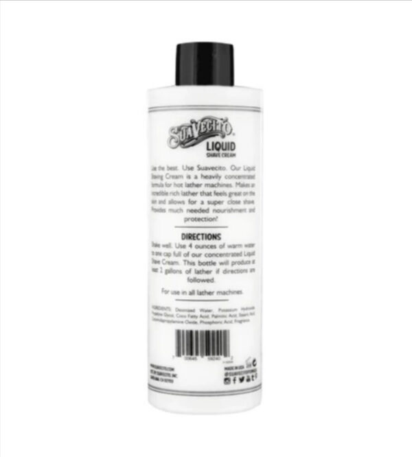 Suavecito Liquid Shave Cream 8 oz.