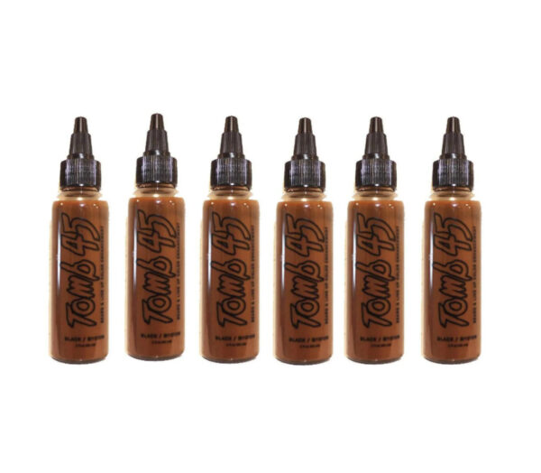 Tomb45 No Drip Beard & Line Up Color Enhancement Black/Brown (Pack of 6)