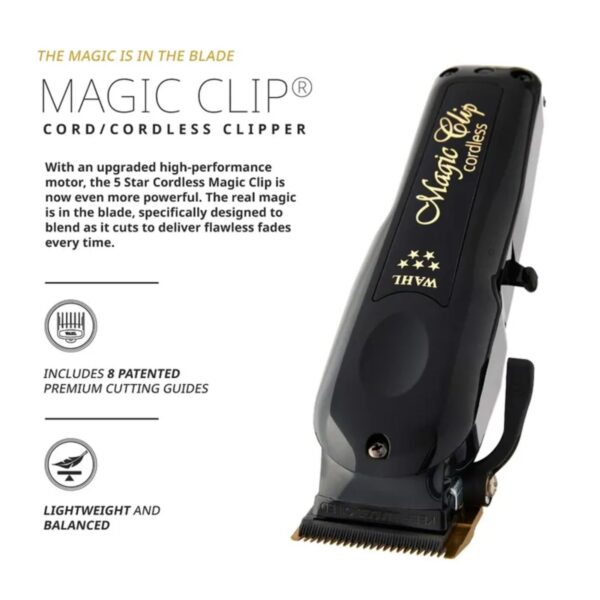 Wahl 5-Star Magic Clip Cordless Black (3026432) - Image 3