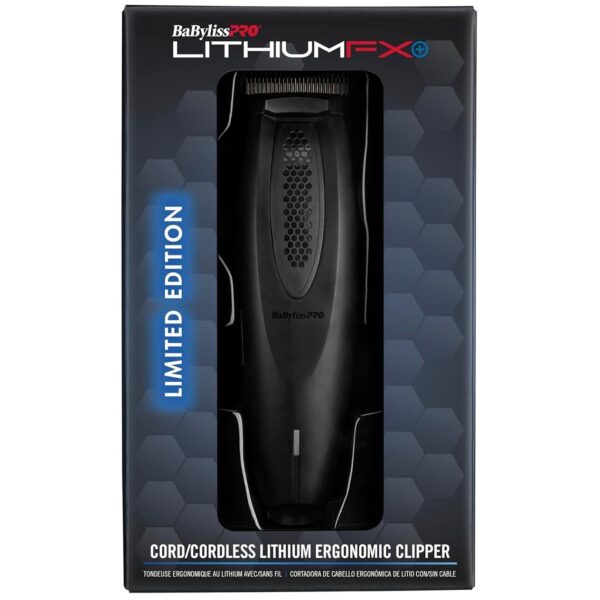 BaBylissPRO LITHIUMFX Clipper Black (FX673NSMB) - Image 5