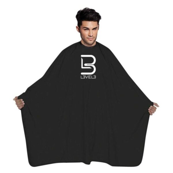 LEVEL3 Cape With Rubber Neck - Black - Image 2