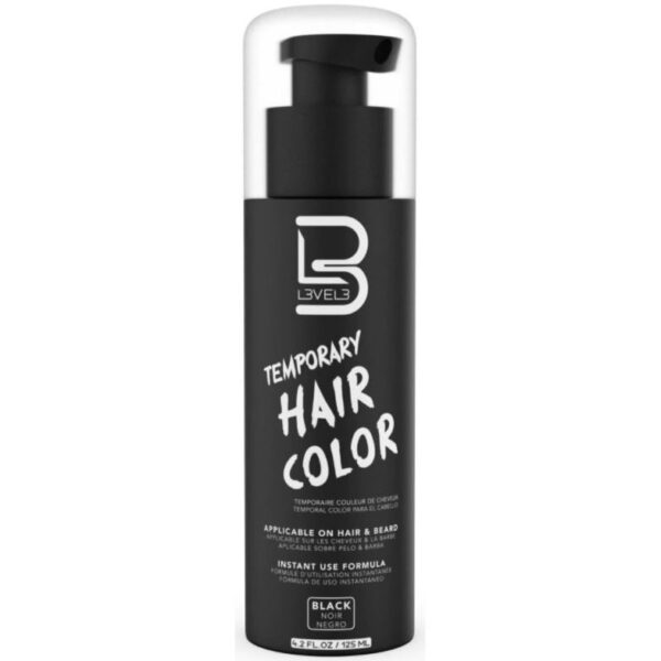 Level3 Temporary Hair Color 125ml Black