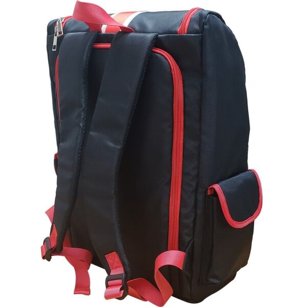 Vincent Barber Backpack Navy/Red Stripe - Image 5